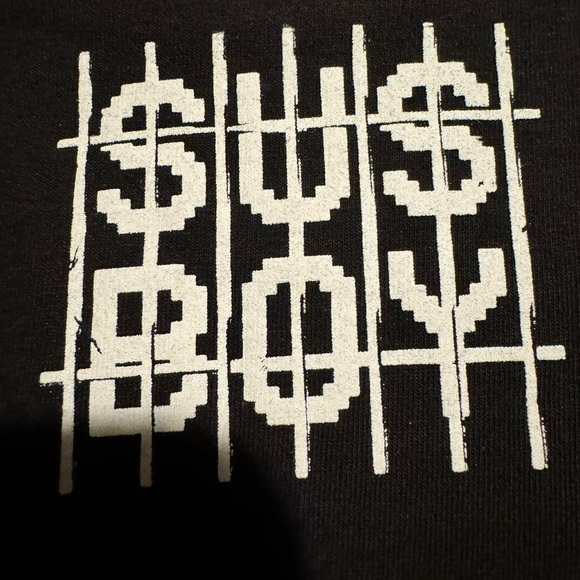 SUS BOY CCTV TEE IN BLACK GOTHBOICLIQUE GBC cross scream horror t-shirt - Picture 6 of 8